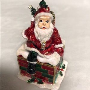 Santa Claus HandPainted Collectible Jewelry Box